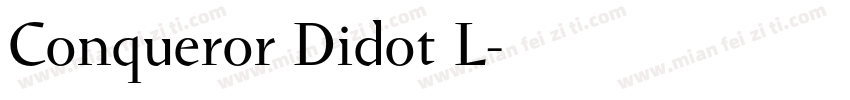 Conqueror Didot L字体转换